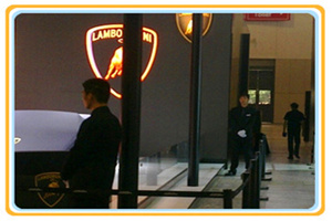 华威安保参加《2012年南京11届国际兰博基尼车展》活动